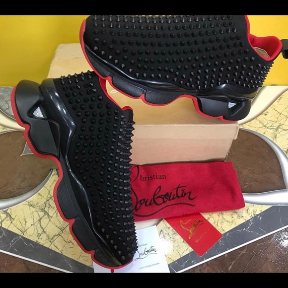 Women’s Christian Louboutin Spike Sock Donna Flat - Picture 3 of 6